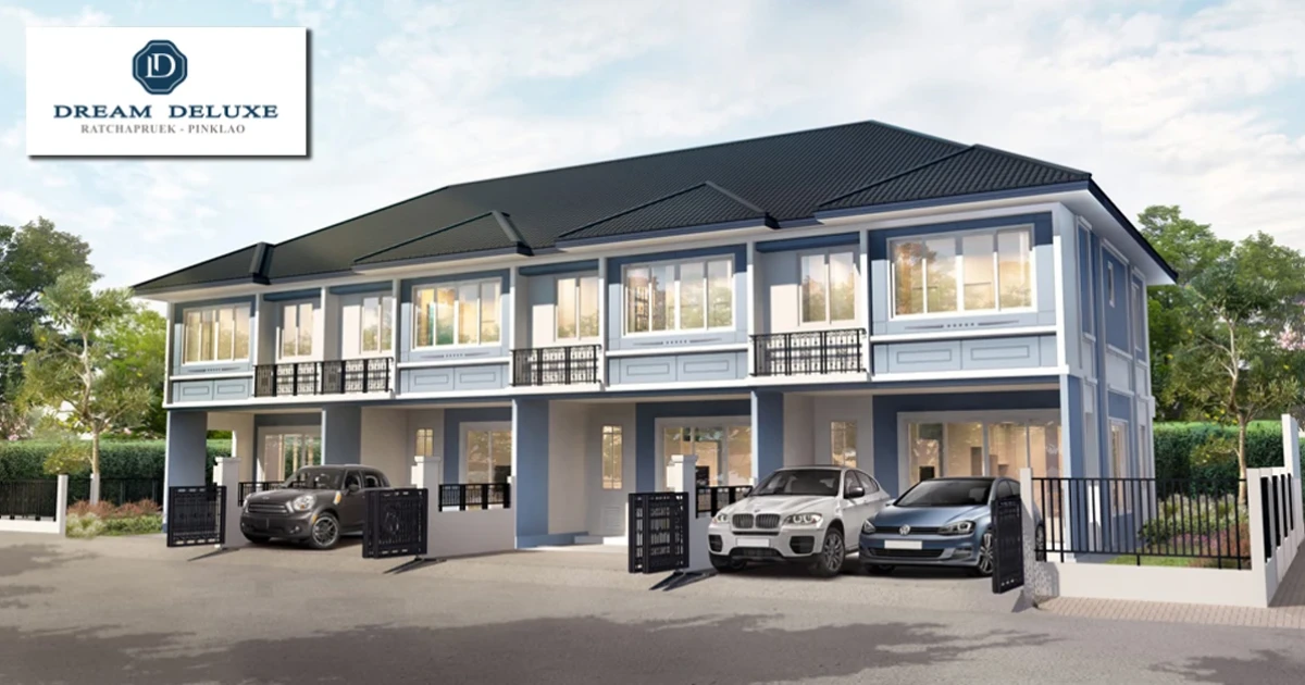 ดรีม ดีลักซ์ ราชพฤกษ์-ปิ่นเกล้า ทาวน์โฮมสไตล์ยูโรเปี้ยน ใหญ่ประดุจบ้านเดี่ยว ราคาเริ่มต้น 2.89 ล้าน