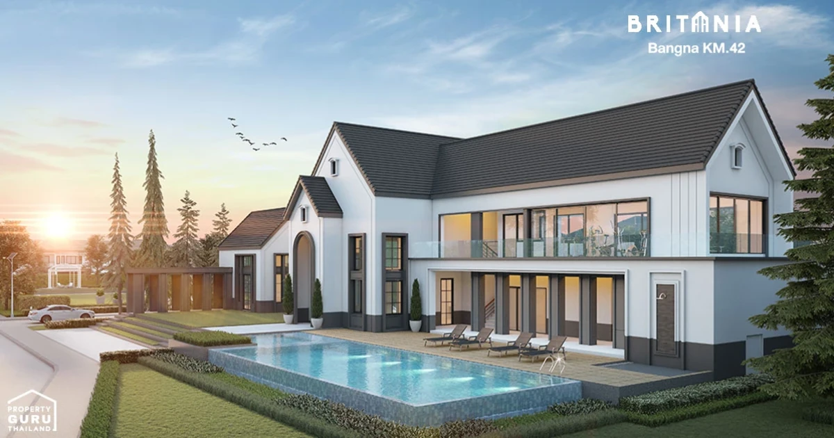 บ้านสไตล์ Modern British แรงบันดาลใจจาก Norman Architecture เรียบหรู ทันสมัย