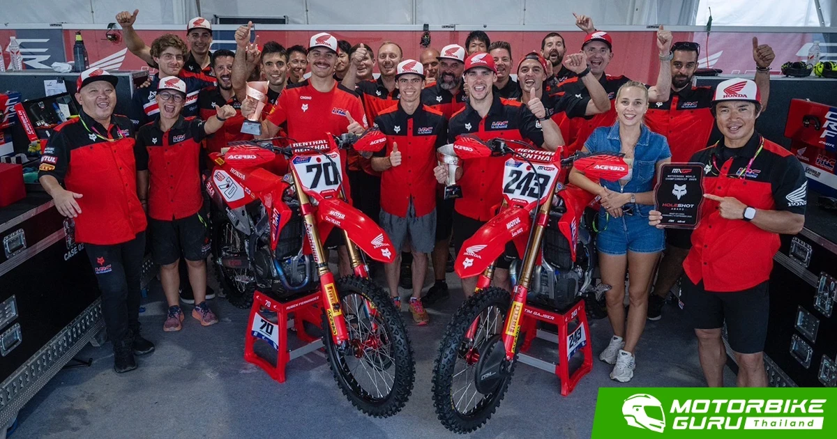 Honda HRC บิด CRF450R คว้าดับเบิ้ลโพเดียมในศึก MXGP 2025 ที่ประเทศจีน