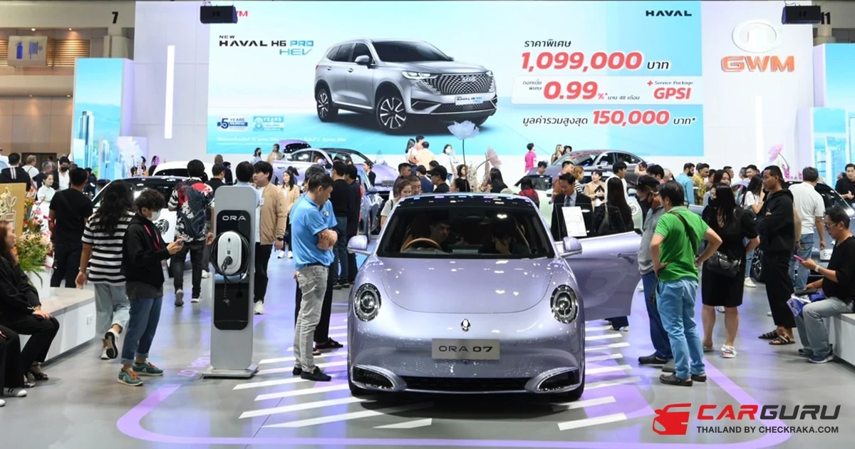 GWM ขอบคุณกระแสตอบรับในงาน Motor Expo 2023 หลัง ลูกค้าชาวไทยแห่ชม ORA 07 กันอย่างคับคั่ง พร้อมส่งมอบรถล็อตแรก 10 ธ.ค. นี้
