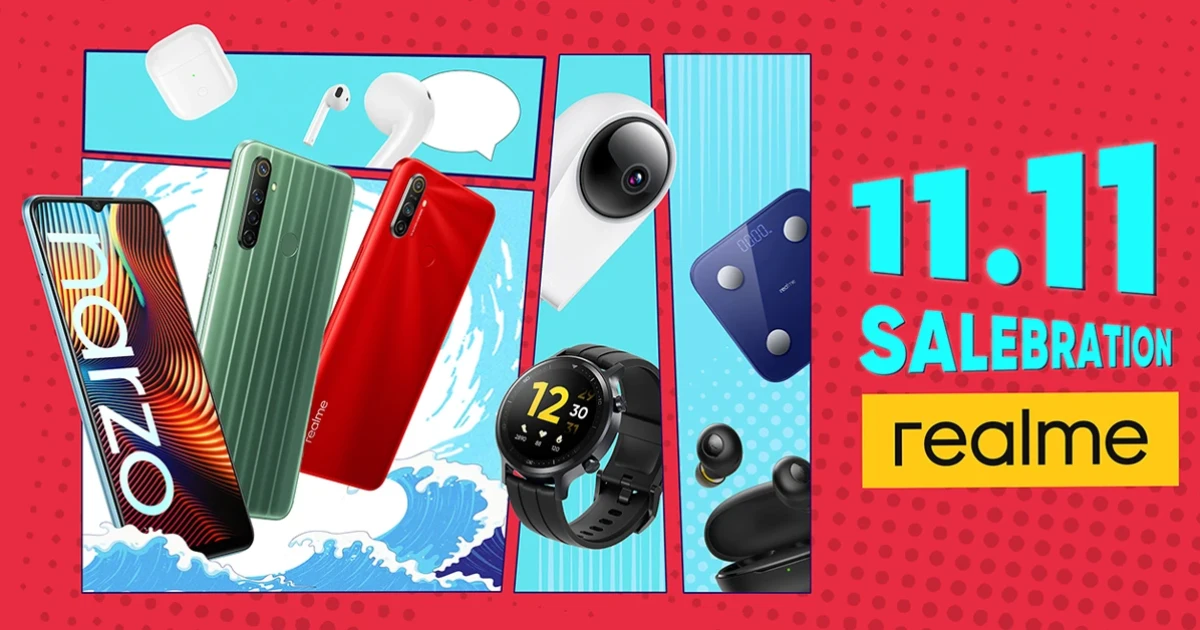 realme ประกาศความสำเร็จจากแคมเปญ 11.11 SALEBRATION ด้วยยอดขายที่เติบโตทะลุกว่า 123%