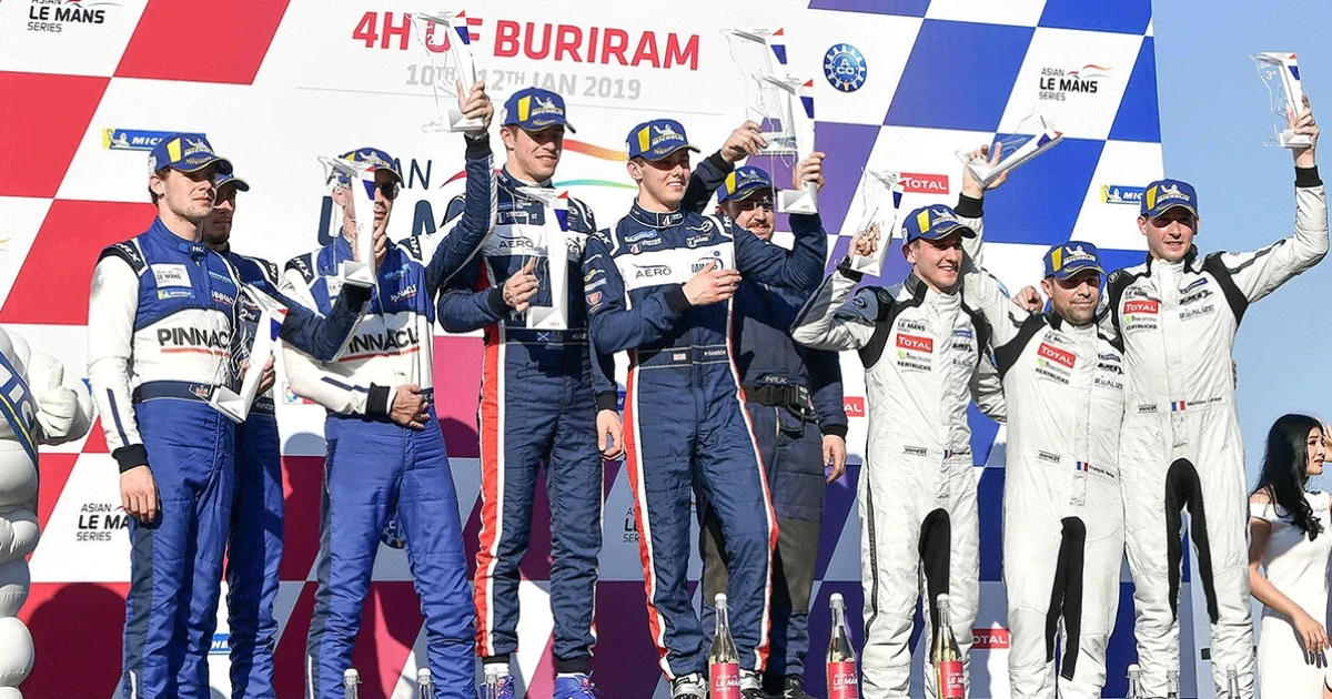 Asian Le Mans Series อดีตนักแข่ง F1 พาทีมคว้าชัยหลังจบการแข่งขันสุดโหด 4 ชั่วโมง ที่บุรีรัมย์