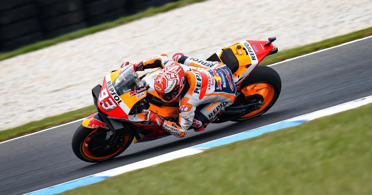 Marquez คว้าชัยได้อีกครั้ง ในขณะที่ Vinales เสียหลักล้มในรอบสุดท้าย ที่ Phillip Island