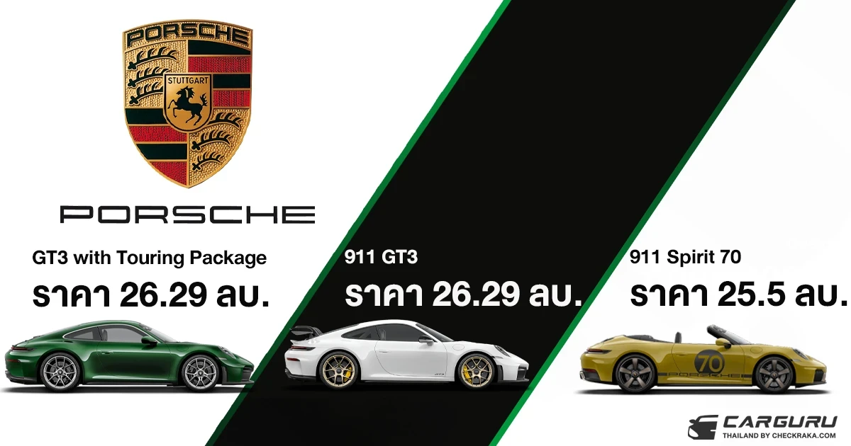 Porsche เปิดตัวครั้งแรกในไทยกับ 911 Spirit 70 และ 911 GT3 สุดยิ่งใหญ่ในงาน Motor Expo 2025