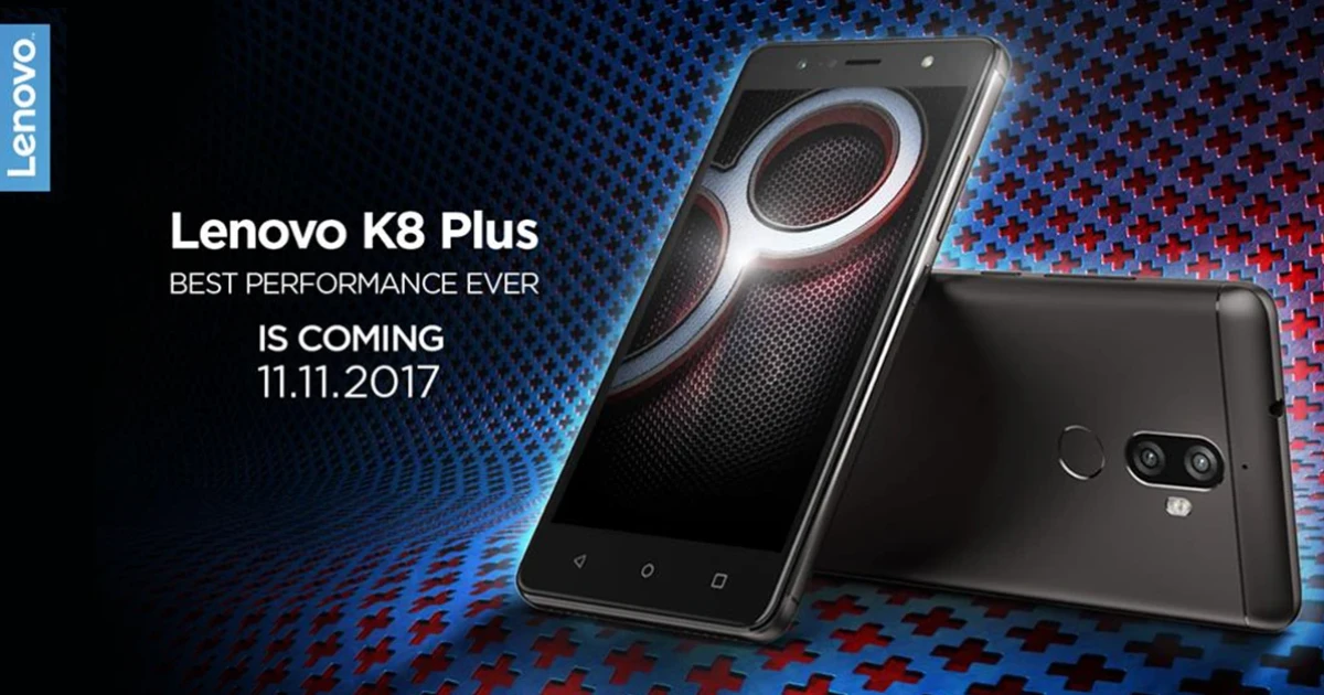 Lenovo K8 Plus สมาร์ทโฟนกล้องคู่ พร้อมแบตเตอรี่ 4,000 mAh เตรียมเปิดตัวในประเทศไทย 11 พ.ย. นี้