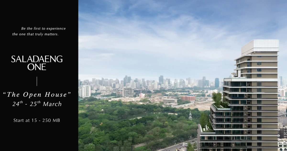 SC ASSET เผยโฉม "SALADAENG ONE" ครั้งแรกในงาน "The Open House" 24-25 มี.ค.นี้