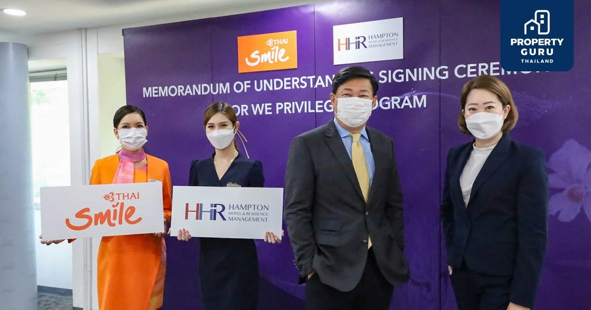 วัน ออริจิ้น ร่วมกระตุ้นท่องเที่ยวไทย ส่ง แฮมป์ตัน โฮเทล แอนด์ เรสซิเดนซ์ จับมือ ไทยสมายล์ มอบเอกสิทธิ์พิเศษผู้เข้าพักไอบิส 3 ทำเล