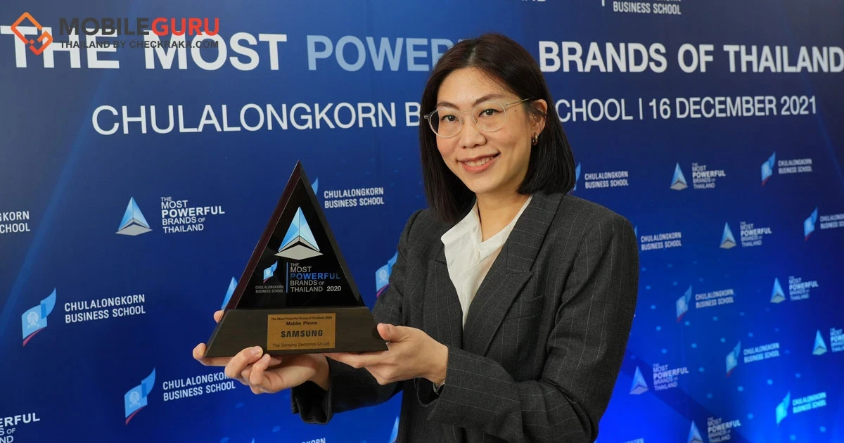 ซัมซุงคว้ารางวัลแบรนด์ที่ทรงพลังที่สุดในประเทศไทยต่อเนื่องเป็นปีที่ 5 จากจุฬาฯ