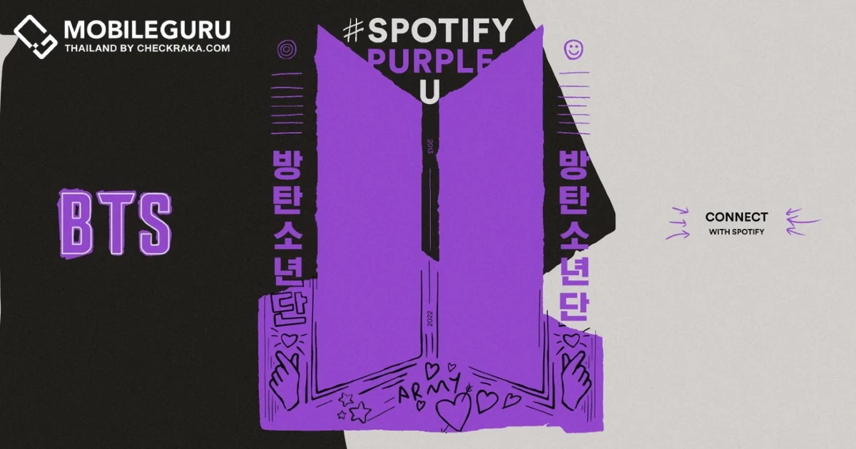 Spotify ต้อนรับอัลบั้มใหม่จาก BTS ด้วยแคมเปญ #SpotifyPurpleU
