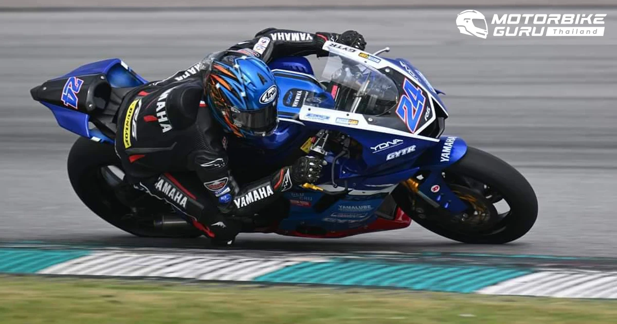 แสตมป์-อภิวัฒน์ คว้าดับเบิ้ลโพเดียมให้ Yamaha ใน MSBK600 เปิดหัว มาเลเซีย ซูเปอร์ไบค์ ที่ เซปังฯ