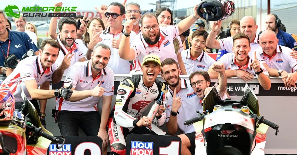 Honda Racing Thailand ตอกย้ำความสำเร็จ คว้า 2 โพเดียม ที่โมเตกิ หลัง “ก้อง-สมเกียรติ” คว้าชัย Moto2 ส่วน “ข้าวกล้อง-จักรีภัทร” ติดท็อป 3 Asia Talent Cup