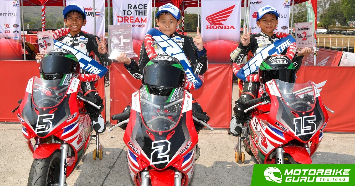 ไอโฟน-จิรภัทร คว้าชัยเรซ 2 ในศึก Honda Academy 2023 สนามแรก