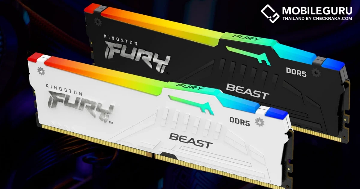 Kingston FURY เปิดตัวดีไซน์ใหม่สำหรับกลุ่มผลิตภัณฑ์หน่วยความจำ DDR5
