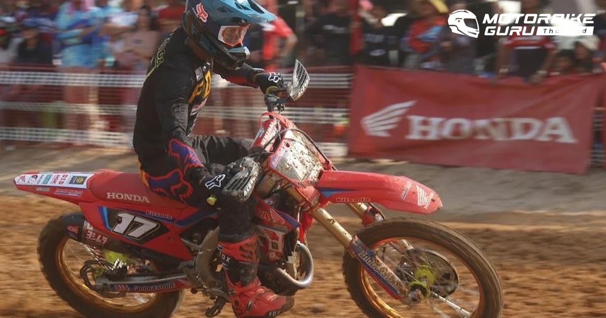อินทรีแซงค์ บิด Honda CRF250R คว้าท็อป 2 FMSCT Thailand Motocross 2024 สนามที่ 2