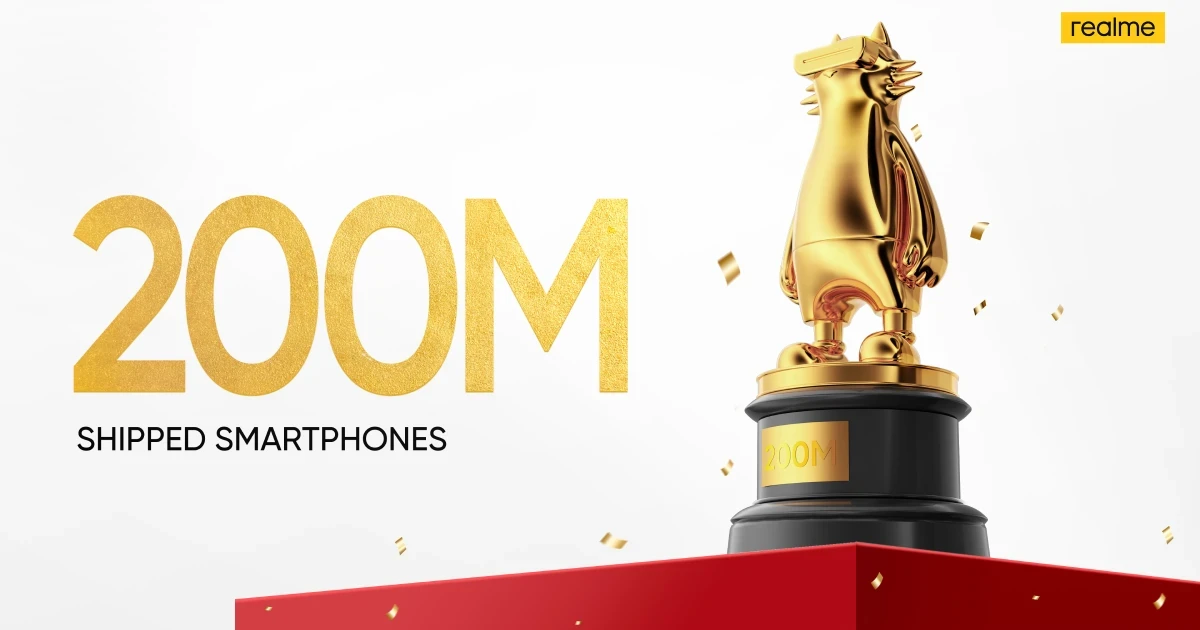 realme ฉลองยอดขายทั่วโลกทะลุ 200 ล้านเครื่อง! ประกาศเดินหน้าพัฒนานวัตกรรมเพื่อตอบโจทย์ลูกค้าทุกกลุ่ม