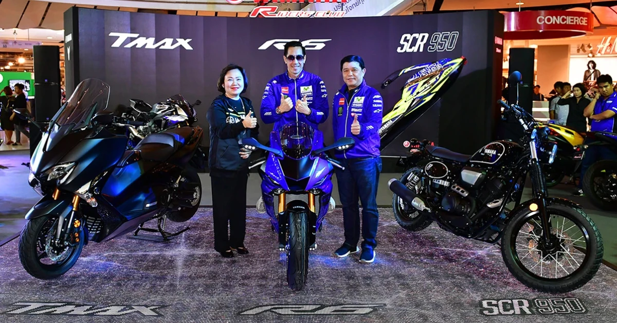 YAMAHA RIDERS' CLUB เผยโฉม 3 บิ๊กไบค์สีใหม่ YZF-R6, TMAX 530 และ SCR950 ใน BMF2018