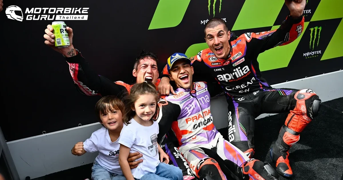 A.ESPARGARO ควง VINALES พาทีม APRILIA RACING คว้าชัย 1-2 ครั้งแรกในพรีเมียร์คลาส ในรายการ Gran Premi Monster Energy de Catalunya