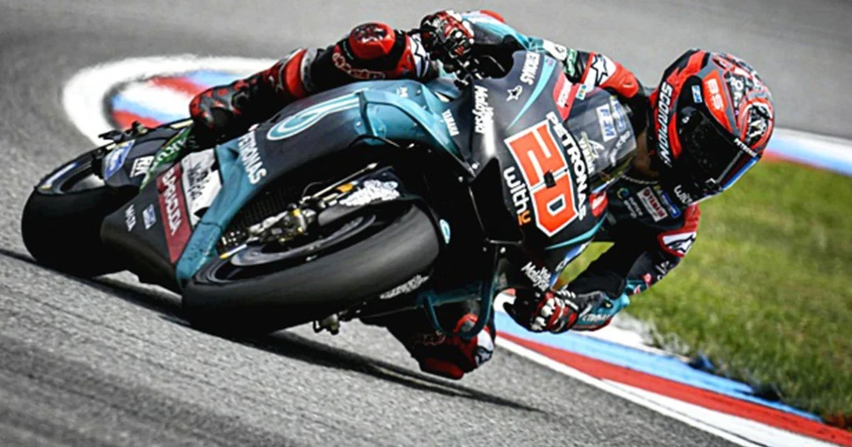 Yamaha M1 เหมาท็อปทรีการทดสอบระหว่างฤดูกาล MotoGP เมืองเบอร์โน่ สาธารณรัฐเช็ก