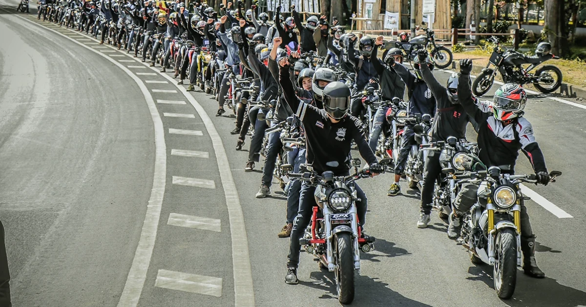 สมาชิก GPX กลุ่ม Legend Northern Thailand ขี่สานฝันปันของสู่น้องที่ห่างไกล