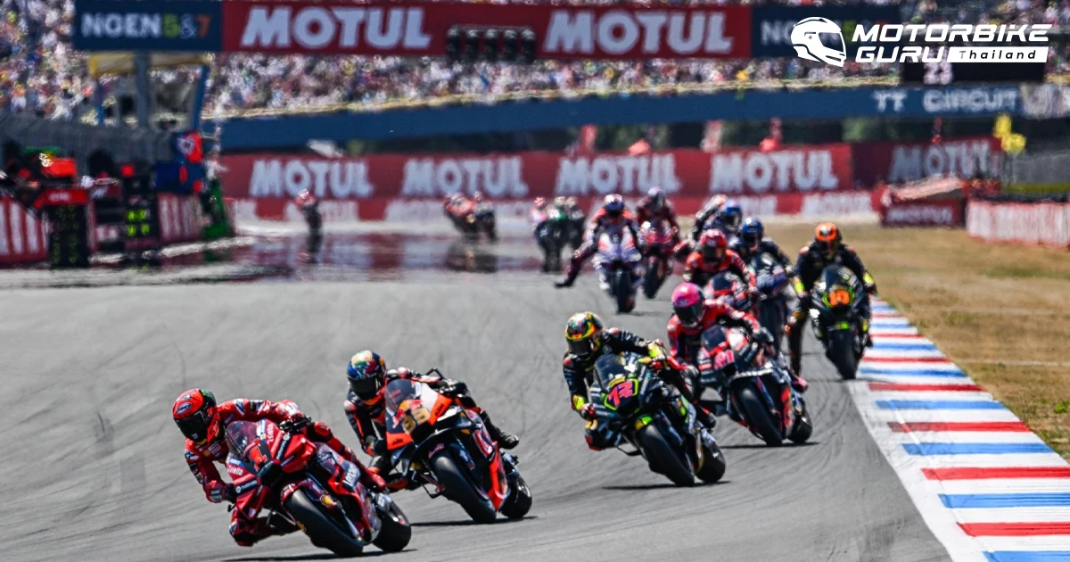 Bagnaia พลิกกลับมาเอาชนะได้ ส่วน Binder หลุดโพเดี้ยมเพราะหลุด Track limits ก่อนเข้าเส้นชัยใน DutchGP