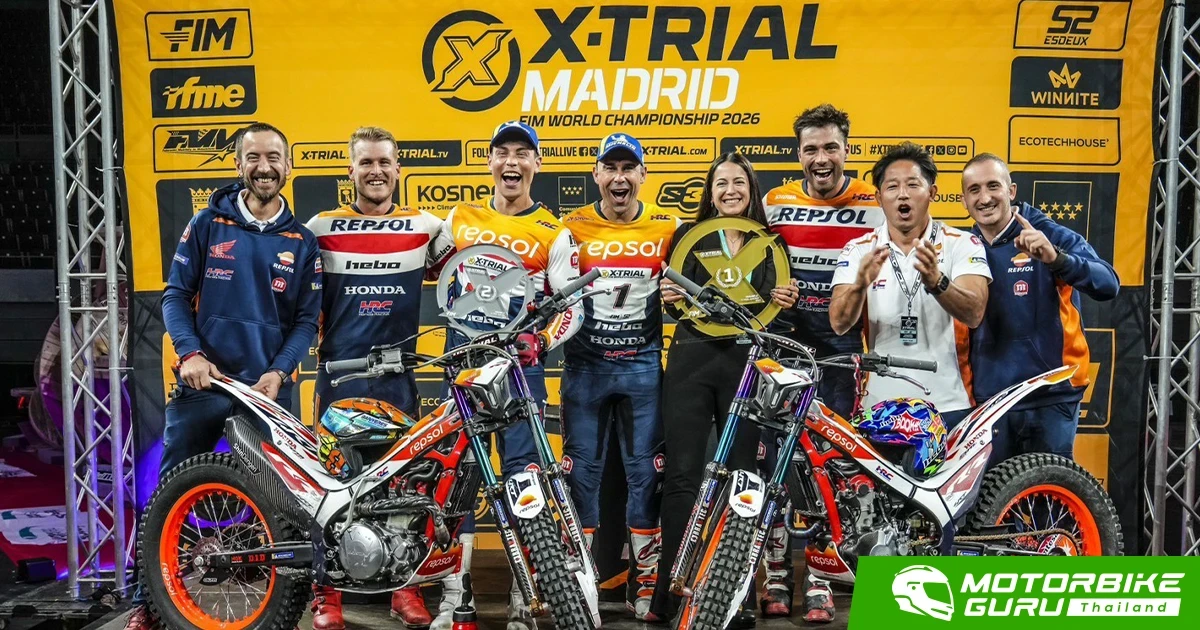 Repsol Honda HRC ร้อนแรงต่อเนื่อง โดย โทนี่ โบ นำทีมคว้าชัย X-Trial 2026 สนาม 2