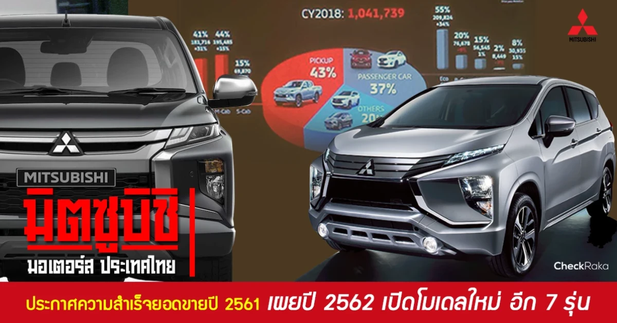 มิตซูบิชิ มอเตอร์ส ประเทศไทย ประกาศความสำเร็จยอดขายปี 2561 เผยปี 2562 เปิดโมเดลใหม่ อีก 7 รุ่น