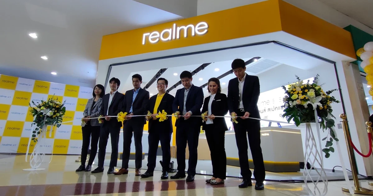 realme ตอกย้ำความแข็งแกร่ง เปิด Brand Shop สาขาแรกในไทย เตรียมพร้อมเพิ่มอีก 50 สาขา ก่อนสิ้นปี 62