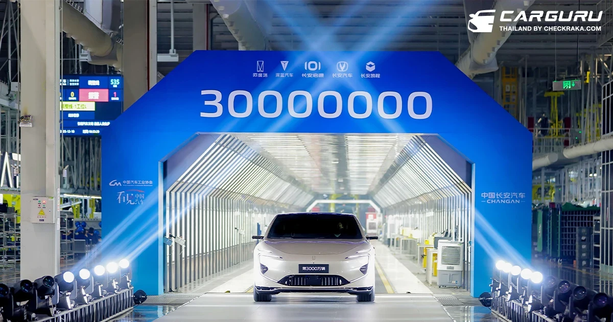 CHANGAN ประกาศ Milestone ใหม่แห่งการขับเคลื่อนเทคโนโลยีสู่การเติบโตระดับโลก ผลิตรถยนต์ทะลุ 30 ล้านคัน พร้อมกวาดยอดจองรวม 5,689 คัน ในงาน Motor Expo 2025