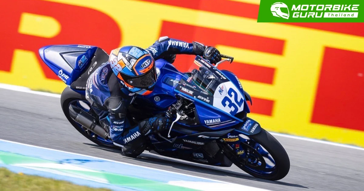 ไอเดีย-กฤตภัทร ผงาดท็อปไฟว์ศึกดาวรุ่งชิงแชมป์ยุโรป รายการ YAMAHA R3 bLU cRU European Cup สนามแรก