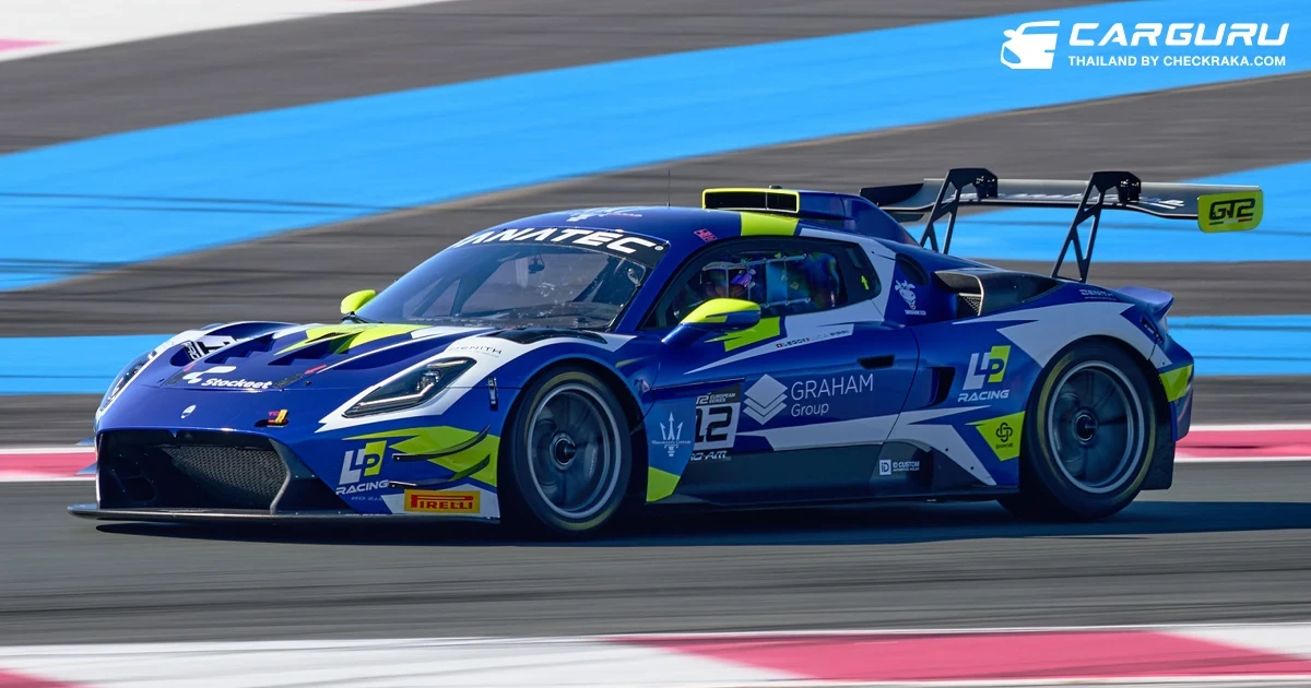 Maserati GT2 ลงแข่งในสนามครั่งแรกที่ Circuit Paul Ricard พร้อมคว้าโพเดียมกับทีม แอลพี เรซิง