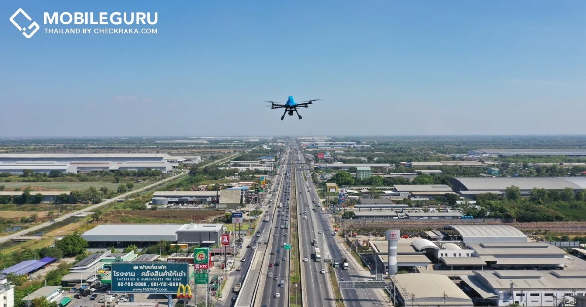 ARV จับมือ กรมทางหลวงส่ง HORRUS เทคโนโลยีโดรนไร้คนขับ สำรวจและวิเคราะห์ปัญหาจราจรช่วงเทศกาลปีใหม่