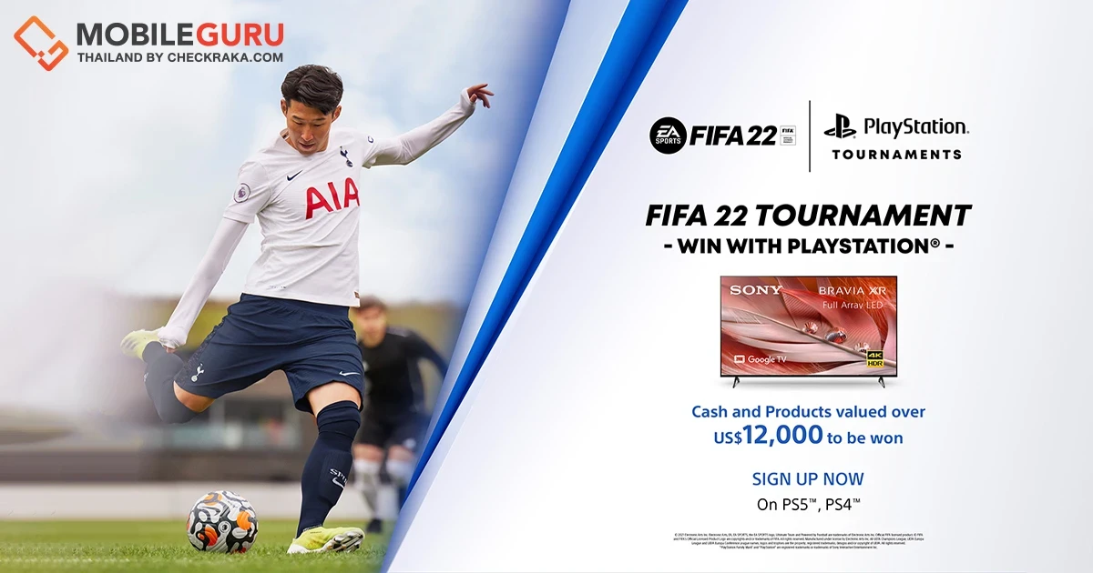 PlayStation เชิญชวนร่วมการแข่งขัน "EA SPORTS™ FIFA 22 Tournament – Win with PlayStation®" ชิงเงินและของรางวัลสุดเอ็กซ์คลูซีฟมากมาย