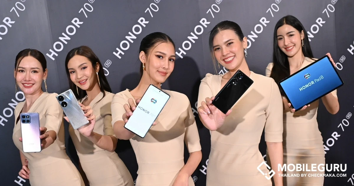 HONOR เปิดตัวสมาร์ทโฟนรุ่นใหม่ HONOR 70 5G, HONOR X6 แท็บเล็ต HONOR Pad 8 และสมาร์ทแบนด์ HONOR Band 6 พร้อมเตรียมเปิด HONOR Brand Shop แห่งแรกในไทย