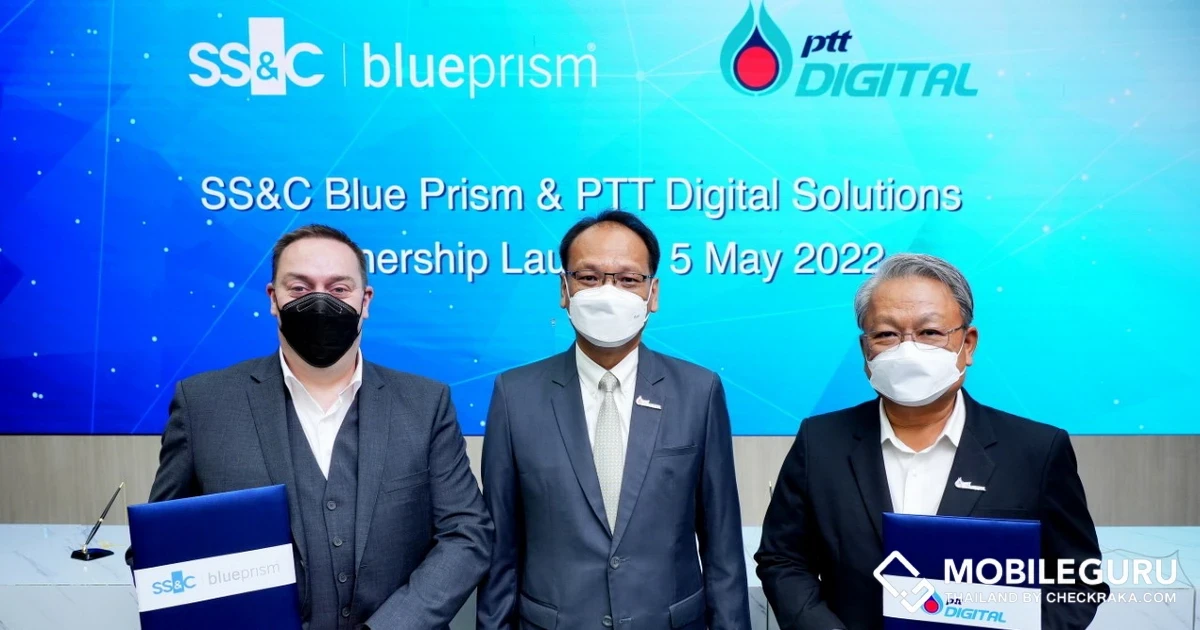 พีทีที ดิจิตอล ผนึกกำลัง เอสเอสแอนด์ซี บลู ปริซึม เสริมทัพความแข็งแกร่งจัดตั้ง Intelligent Process Automation Center สนับสนุนบริการเทคโนโลยี IA และ RPA ระดับ Enterprise ของไทย