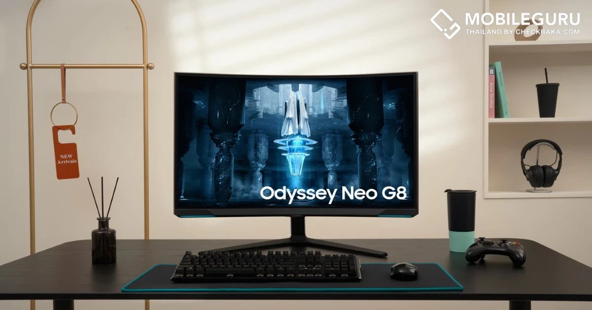 Samsung Odyssey Neo G8 เกมมิ่งมอนิเตอร์จอโค้งระดับ 4K รีเฟรชเรท 240 Hz รุ่นแรกของโลก!