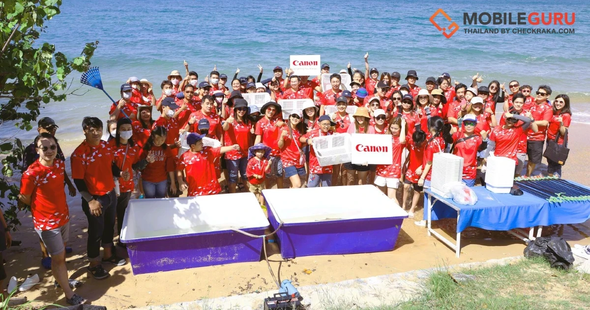 แคนนอน เดินหน้ากิจกรรม “Canon Volunteer” ครั้งที่ 36 รวมพลังพนักงานจิตอาสาพาฉลามทรายกลับทะเล