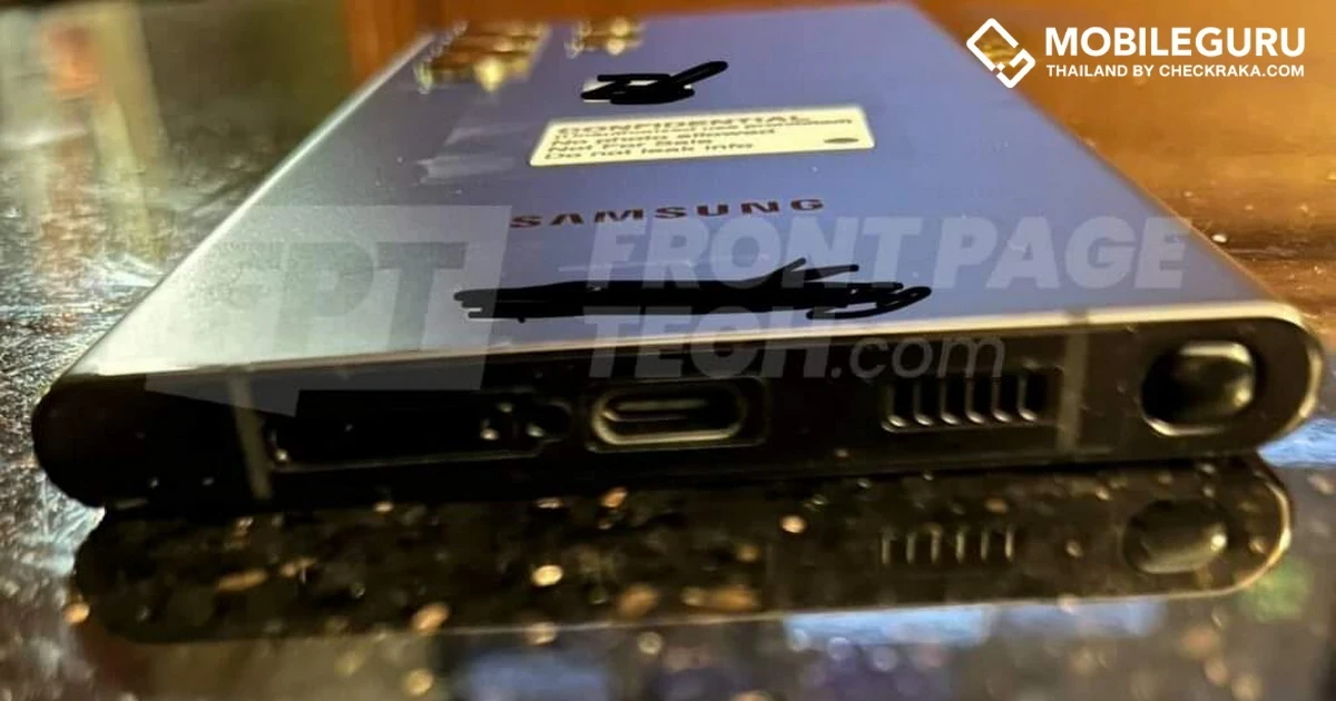 Samsung Galaxy S22 Ultra หลุดภาพสุดชัด นี่มัน Galaxy Note 21 Ultra ชัดๆ! มาพร้อมช่องใส่ S Pen