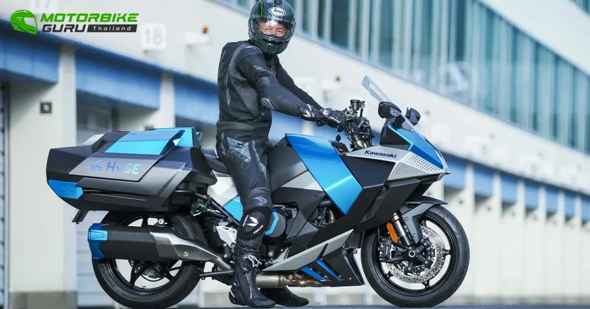 Kawasaki Ninja H2 มอเตอร์ไซค์เครื่องสันดาปไฮโดรเจน ทดสอบครั้งแรกต่อสาธารณชน