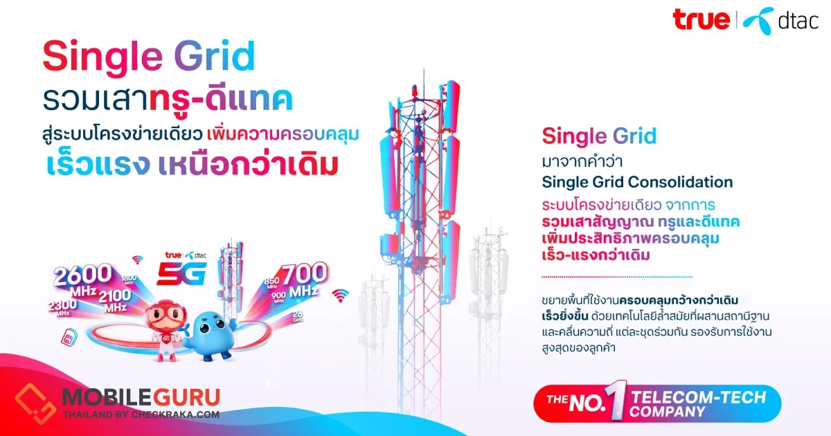 ทรู คอร์ปอเรชั่น แจง “Single Grid” เพิ่มคุณภาพเน็ตมือถือเร็วกว่าเดิมสูงสุดราว 110%