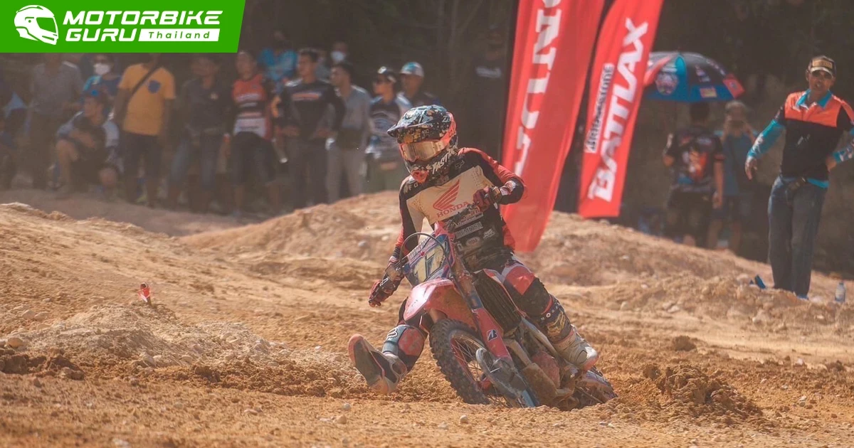 แซงค์-กฤษฎา บิด Honda CRF250R ไล่แซงคว้าโพเดียม FMSCT Thailand Motocross สนามที่ 7 บวกแต้มเดินหน้าล่าแชมป์ 5 สมัย