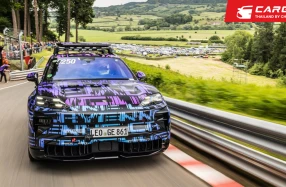 Porsche Cayenne Electric รถ SUV พลังงานไฟฟ้าเจเนอเรชั่นที่ 2 พรางตัวทดสอบสมรรถนะและความอเนกประสงค์พร้อมทุบสถิติขึ้นเนินชันที่ Shelsley Walsh ก่อนเปิดตัวสู่สาธารณชน