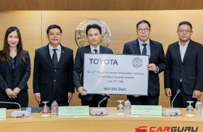 Toyota มอบทุนการศึกษาให้แก่นักศึกษามหาวิทยาลัยธรรมศาสตร์ เป็นปีที่ 53 ภายใต้โครงการ “TOYOTA GIVING ขับเคลื่อนไทยให้ยั่งยืน”