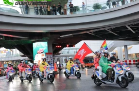 Honda ขนทัพรถจักรยานยนต์ไฟฟ้า ร่วมขบวน LOVE PRIDE PARADE BANGKOK 2025 ส่งพลังความไพรด์ท่ามกลางสายฝน