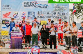 ทัพนักบิด Honda ฝ่าด่านหินเก็บผลงาน 2 สนามรวด โดย นีโม่-จิรัฎฐ์ ดับเบิ้ลโพเดียม Premier MX-1 ศึก FMSCT Thailand Motocross สนาม 2-3