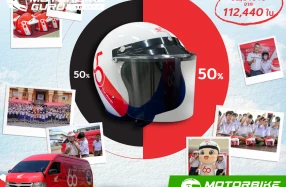 Honda เดินหน้าคาราวานหมวกกันน็อก 60 ปีเกินครึ่งทาง ส่งมอบความปลอดภัยสู่เด็กไทย 62,310 ใบ จากเป้าหมาย 112,440 ใบ ทั่วประเทศ