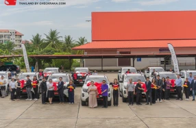 Nissan ส่งมอบรถกระบะ Navara เพื่อสนับสนุนภารกิจสาธารณสุขขององค์การบริหารส่วนจังหวัดตาก