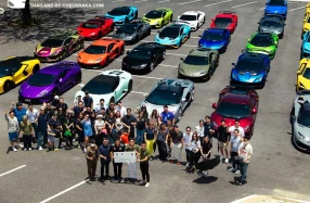 Lamborghini หลากรุ่นมุ่งตรงสู่เส้นทางธรรมชาติใกล้กรุงเทพฯ ณ จังหวัดนครนายก ใน Lamborghini Club Thailand Bull Run at Nakhon Nayok