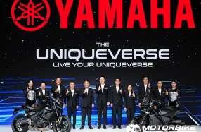 Yamaha เปิดบูธด้วยแนวคิด YAMAHA THE UNIQUEVERSE ที่รวบรวมนวัตกรรมสุดยูนีค อาทิ PROTO PHEV และ PROTO HEV ที่ส่งตรงจากญี่ปุ่นมาโชว์ในมอเตอร์โชว์ 2026