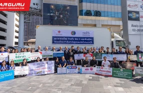 Mitsubishi ผนึกกำลัง สภากาชาดไทย และ ช่อง 3 ส่ง Triton 10 คัน เสริมทัพปฏิบัติการช่วยเหลือผู้ประสบน้ำท่วมหาดใหญ่ พร้อมมอบส่วนลด 30% ค่าอะไหล่ ค่าแรง และค่าเคมีภัณฑ์ พร้อมบริการตรวจเช็กสภาพรถฟรี