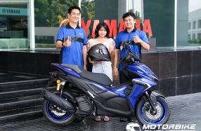 Yamaha มอบ All New AEROX พร้อมหมวก Scorpion ลายเซ็น อเล็กซ์ รินส์ มูลค่ารวมกว่า 1 แสนบาท